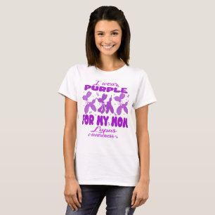 Camiseta Vestir Roxo Para Mamãe Cachorro Lúpus