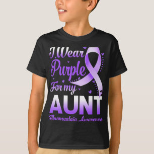 Camiseta Vestir Roxo Para Minha Tia Fibromialgia, Costela D