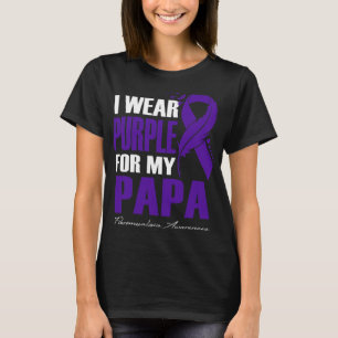 Camiseta Vestir Roxo Para O Meu Papa Fibromialgia Fea De Co