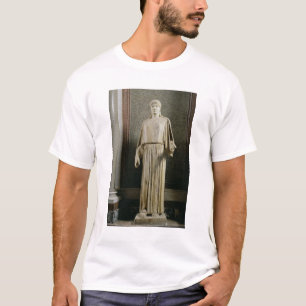Camiseta Vestir-se da figura fêmea peplos, grego (mármore