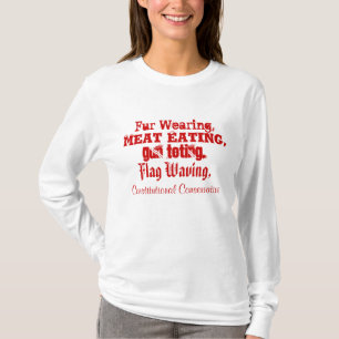 Camiseta Vestir-se da pele, carnívoro, arma que Toting, a