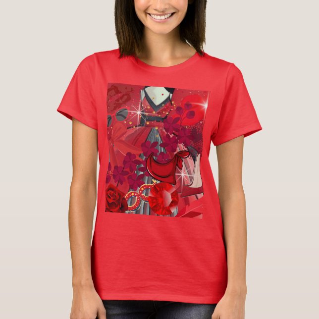 Camiseta Vestir Vermelho (Frente)