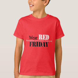 Camiseta Vestir vermelho na sexta-feira