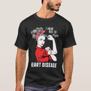 Camiseta Vestir Vermelho Para Combater A Consciência Da Doe