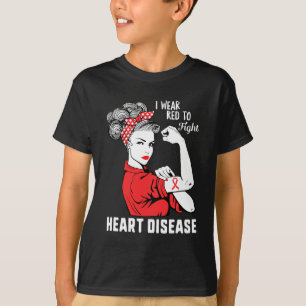 Camiseta Vestir Vermelho Para Combater A Consciência Da Doe