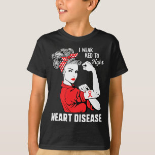 Camiseta Vestir Vermelho Para Combater A Consciência Da Doe