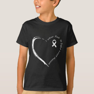 Camiseta Vestir Vermelho Para Combater A Consciência Da Doe