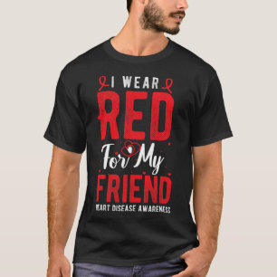 Camiseta Vestir Vermelho Para Minha Mãe De Consciência Da D