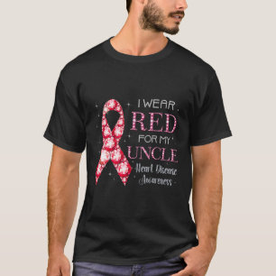 Camiseta Vestir Vermelho Para O Meu Tio Coração, Serviço De