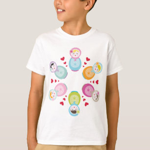 Camiseta VESTUÁRIO: bonecas de babushka - mandala