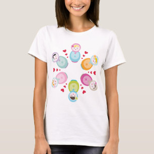 Camiseta VESTUÁRIO: bonecas de babushka - mandala