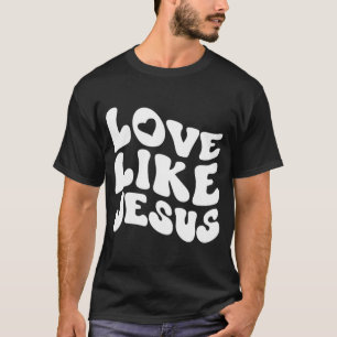 Camiseta Vestuário Cristão Católico Amor Como Jesus Preppy