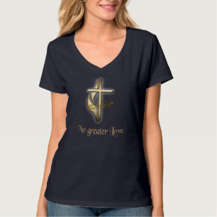 Camiseta Vestuário de cruz cristã