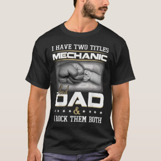 Camiseta Vestuário de Design de Cotação Humor de Pai Mecâni