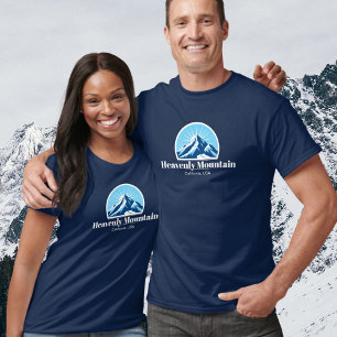 Camiseta Vestuário de estância de esqui da California de He