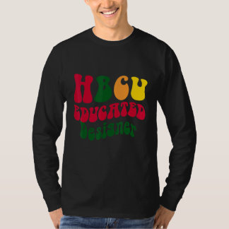 Camiseta Vestuário de Ex-aluno de Designer Educado por HBCU