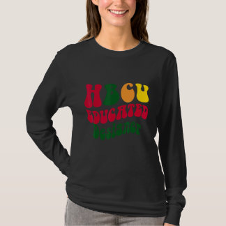 Camiseta Vestuário de Ex-Aluno de Faculdade Negra Educado p