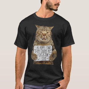 Camiseta Vestuário de Gato Os Pés Fedidos da Minha Mãe Caus