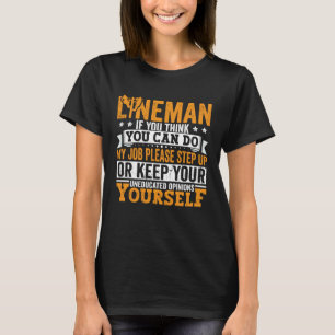 Camiseta Vestuário de Lineman Eletricista Poste de Energia