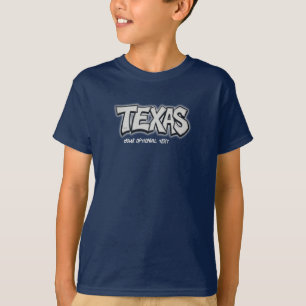 Camiseta Vestuário de roupa do estado do Texas rapazes T-Sh