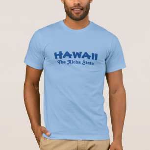 Camiseta vestuário de texto personalizado HAWAII