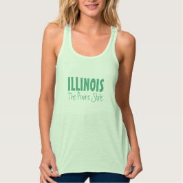 Camiseta vestuário de texto personalizado ILLINOIS