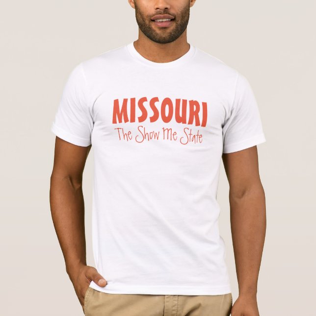 Camiseta Vestuário de texto personalizado MISSOURI (Frente)
