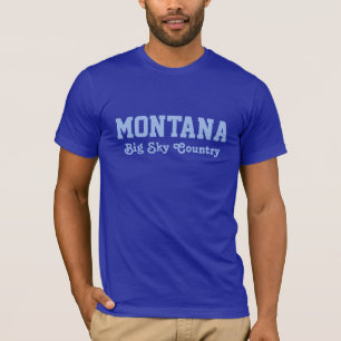 Camiseta Vestuário de texto personalizado MONTANA