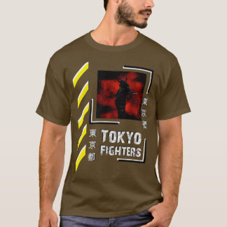 Camiseta Vestuário do estilo Tóquio Samurai, guerreiro do J
