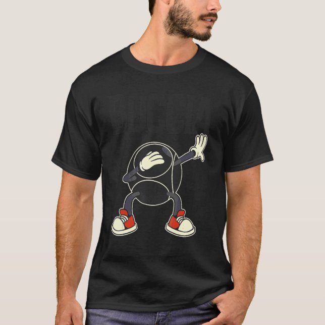 Camiseta Vestuário Do Jogador De Boccia Com Bolas De Boccia (Frente)