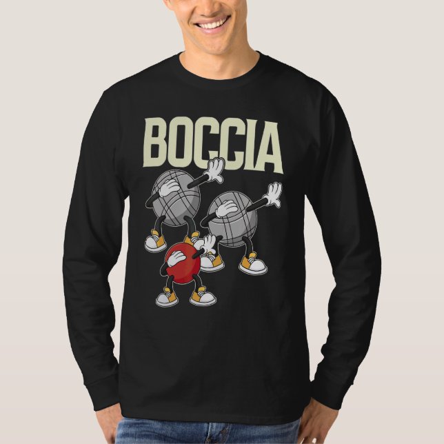 Camiseta Vestuário Do Jogador De Boccia Com Bolas De Boccia (Frente)