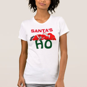 Camiseta Vestuário Feminino Jersey Fino Manga Curta/Santa