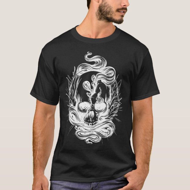 Camiseta Vestuário gótico, bruxa oculta estética 3 (Frente)
