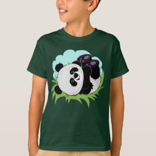 Camiseta Vestuário personalizado de nome de Panda