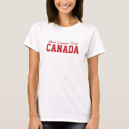 Camiseta Vestuário personalizado do CANADÁ