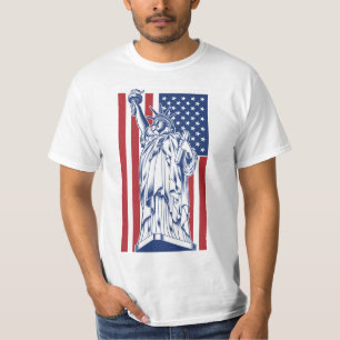 Camiseta Vestuário personalizado do USA Liberty