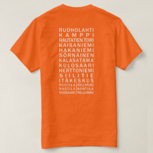 Camiseta Vestuário personalizado Helsinki Metro Scroll