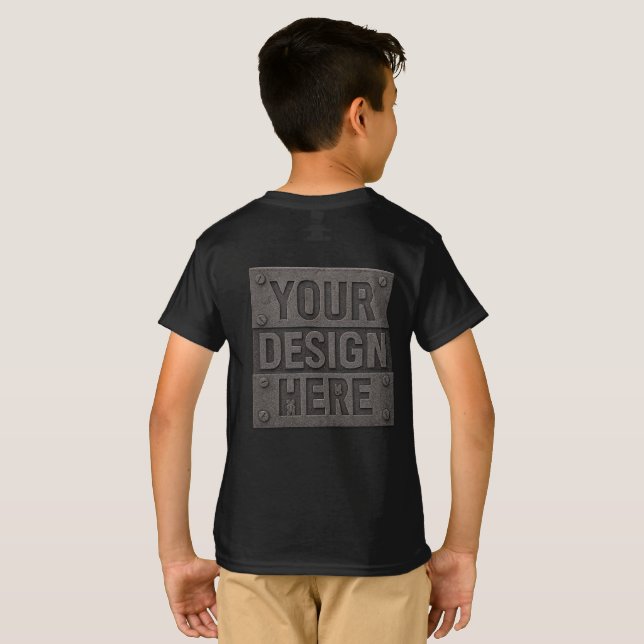 Camiseta Vestuário Personalizável | DESIGN AQUI (Parte Traseira Completa)