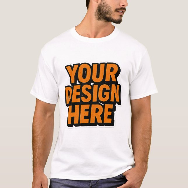 Camiseta Vestuário Personalizável | DESIGN AQUI (Frente)