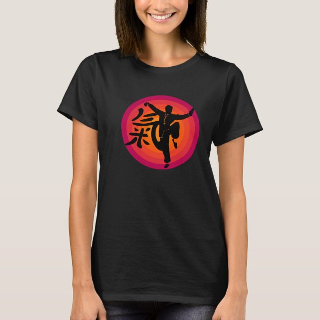 Camiseta Vestuário Qi Gong para exercícios Tai Chi com Chig (Frente)