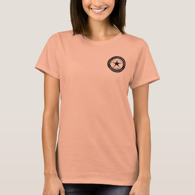 Camiseta Vestuário SPI para Mulheres (Frente)