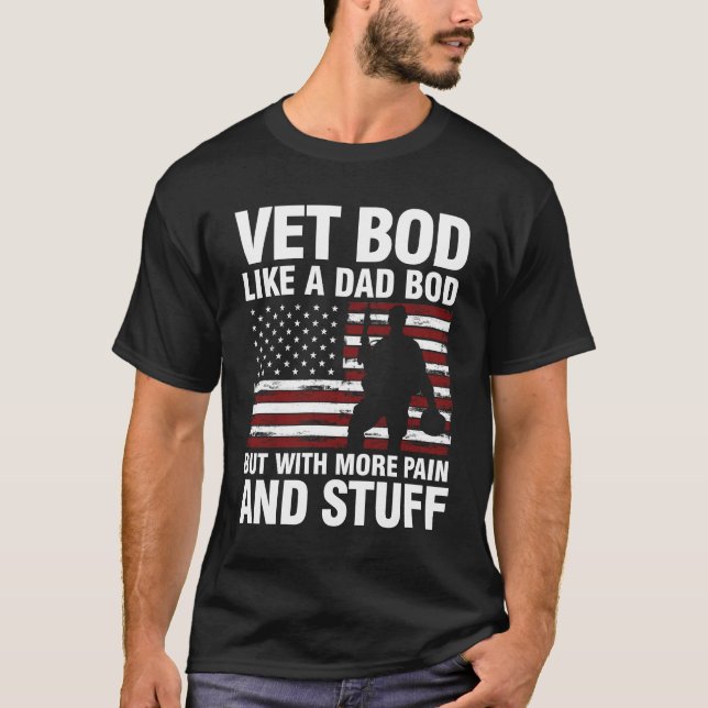 Camiseta Vet Bod como um Pai (Frente)