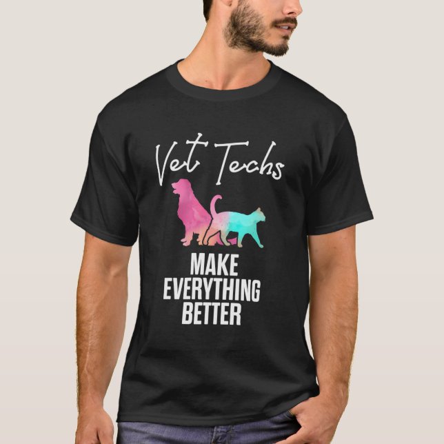 Camiseta Vet Tech Melhor Técnico Veterinário Engraçado (Frente)