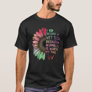 Camiseta Vet Tech Porque Uma Vida Animal Vale O Meu Tempo V