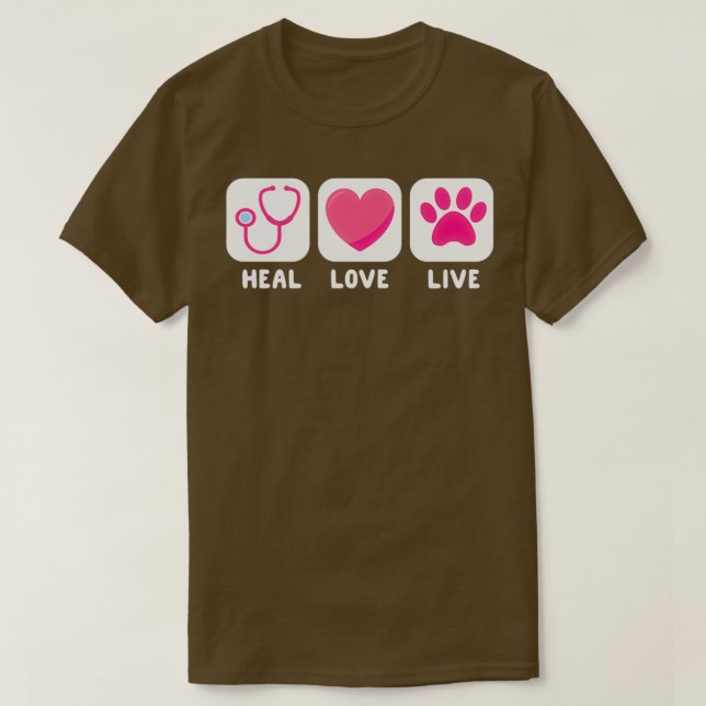 Camiseta Vet Veterinarian Veterinary Gift For Women Heal (Frente do Design)
