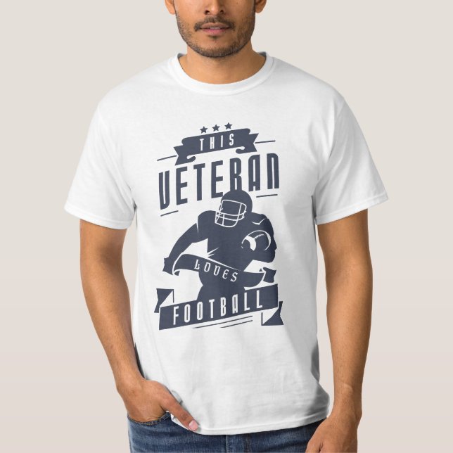 Camiseta Veteran ama futebol americano (Frente)