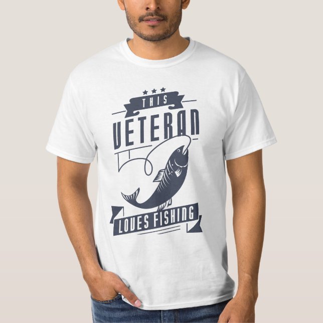 Camiseta Veteran ama pescar (Frente)