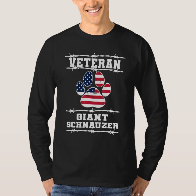 Camiseta Veteran Giant Schnauzer Retired Dog  Retirement Pe (Frente)