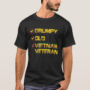 Camiseta Veteran Grumpy Antigo Vietnã Veterano