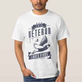 Camiseta Veteran Loves Bird